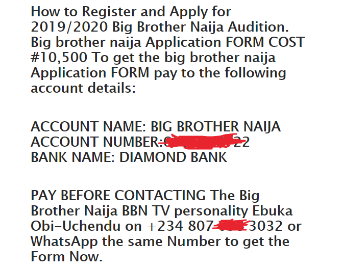 Big Brother Naija 2021 (Season 6) Application Form ...