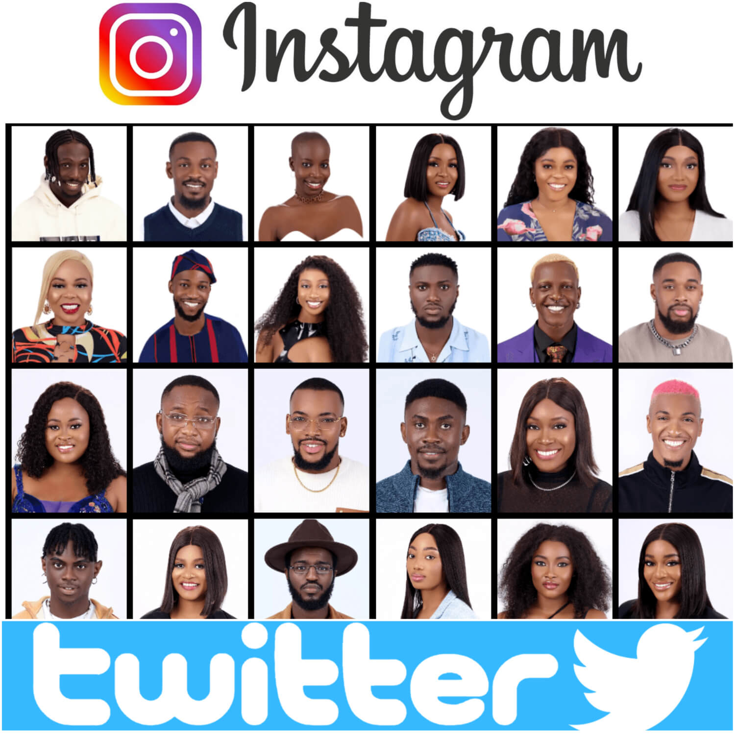 List of BBNaija Season 7 Housemates Instagram & Twitter Handle