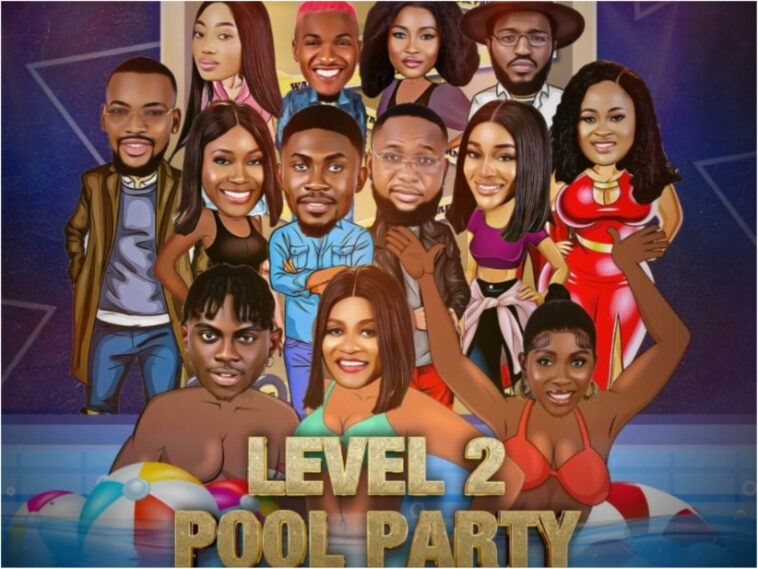 Highlight from bbnaija level 2 pool party (video)