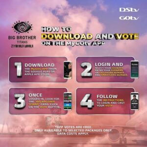 How To Vote Big Brother Titans with the MyDStv or the GOtv apps